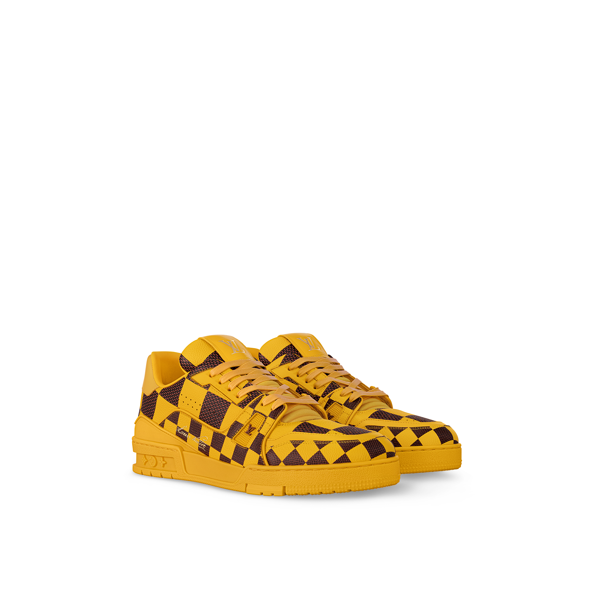 Louis vuitton hot sale yellow sneakers